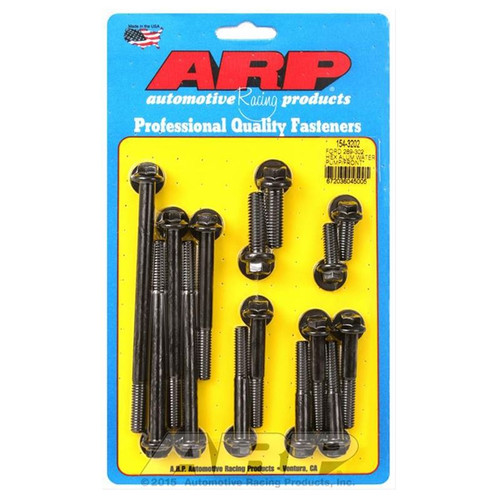 ARP 154-3202 SB Ford, Timing Cover Bolts, Hex Head, Chromoly, Black Oxide, Kit