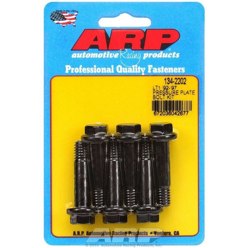 ARP 134-2202 SBC High Performance Pressure Plate Bolts, 3/8-16 in. Thread, Hex, Set of 6