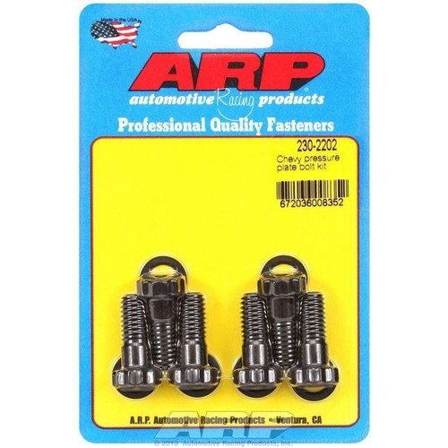 ARP 230-2202 BB Chevy, Pro Series Pressure Plate Bolt Kit, 3/8-16 in. Thread, 12-Point, Chromoly