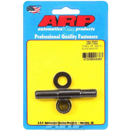 ARP 230-7002 Small Block Chevy, Oil Pump Studs Chromoly, Black Oxide, Kit