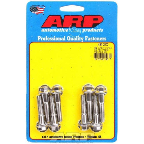 ARP 434-2002 SBC Intake Manifold Bolt Kit, 5/16-18 in. Thread, Stainless Steel