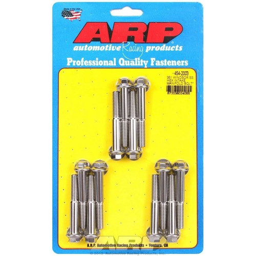 ARP 454-2003 SB Ford, Intake Manifold Bolt Kit, 5/16-18 in. Thread, Stainless Steel