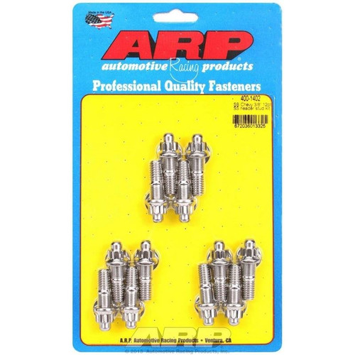 ARP 400-1402 SBC Header Stud Kit, 3/8-16 in. Thread, 1.670 in. Long, Stainless Steel