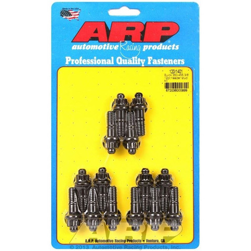 ARP 120-1401 Buick V8 Header Studs, 3/8-16 in. Thread, 1.670 in. Long, 12-Point, Set of 14