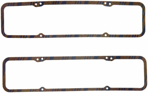 Fel-Pro 1603 Small Block Chevy, Valve Cover Gaskets, .219 Thick, Blue Stripe Cork/Rubber, Pair