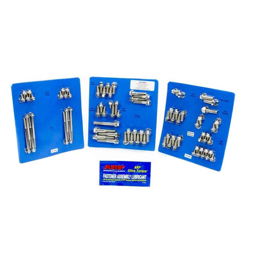 ARP 534-9602 SB Chevy, Engine Fastener Kit, Hex Head, Stainless Steel, Polished
