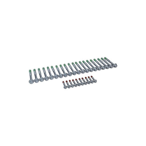 Allstar ALL87006 GM LS Gen III-IV 2004-2019 Head Bolt Kit, Hex, Steel, Zinc Oxide