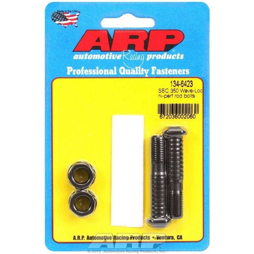 ARP 134-6423 SBC High Performance Connecting Rod Bolts, Hex, Wave-Loc, Chromoly, Pair