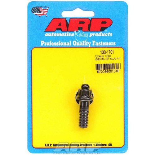 ARP 130-1701 BB Chevy, Distributor Stud, 12-Point, Chromoly, Black Oxide, Each