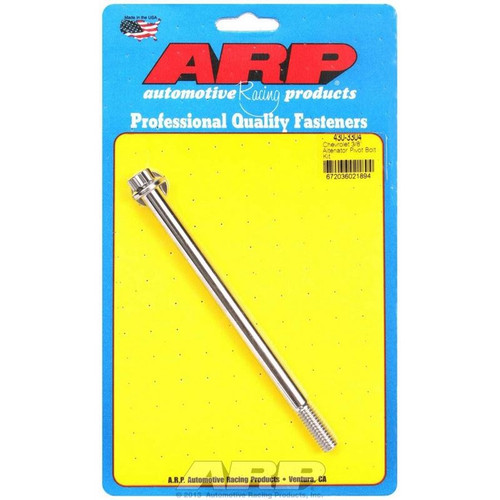 ARP 430-3304 BBC/SBC Alternator Bracket Bolt, 3/8-16 in. Thread, 12-Point, Stainless Steel, Each