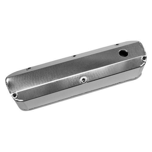 PRW 4030210 SB Ford 302-351W Valve Covers, Satin Silver Anodized, Pair