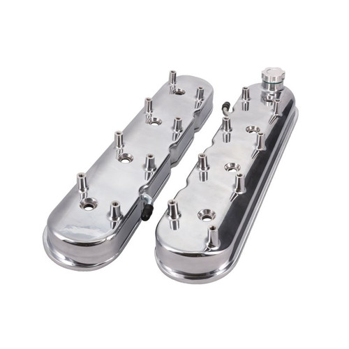 TSP JM8082-1P GM LS Cast Aluminum Valve Covers w/ Coil Mounts Polished