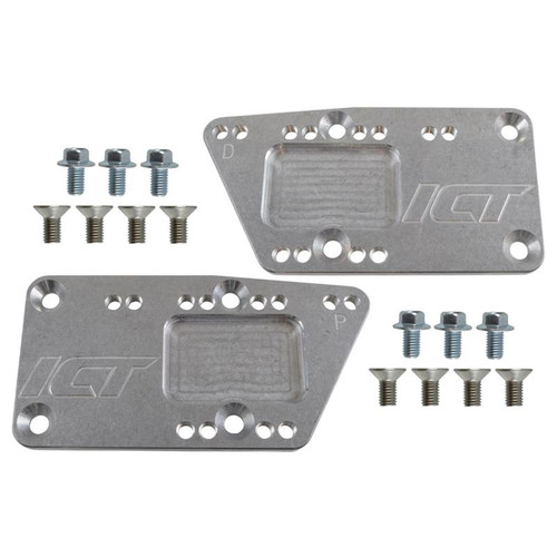 ICT Billet 551628 GM LSX to SBC/BBC Chevy Machined Aluminum Motor Mount Adapter Plates
