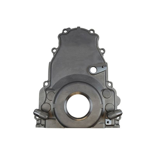 ICT Billet 551595 LS, Timing Cover, 1 Piece, w/ Seal, -11 AN Returns, Aluminum