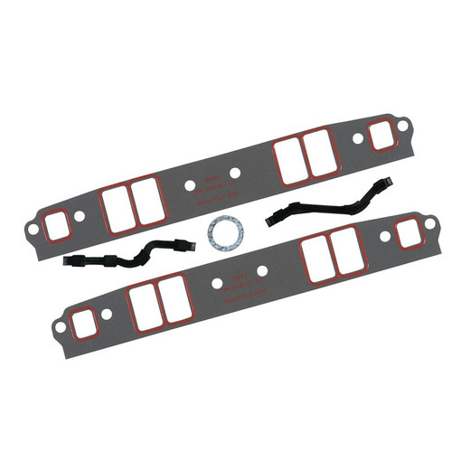 Mr. Gasket 5821 Small Block Chevy Ultra-Seal Intake Manifold Gaskets, 1.250 x 2.130 in. Rectangular Port, Composite, Kit