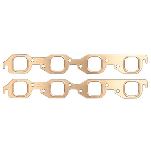 SCE Gaskets 4113 BBC Pro Copper Exhaust Gaskets, 1.875 x 1.800 in. Port, Pair