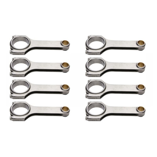 Eagle CRS6250B3DL19 SBC/SBF H-Beam Connecting Rods, 6.25 in. ARPL19 7/16 in. Bolt, Set of 8