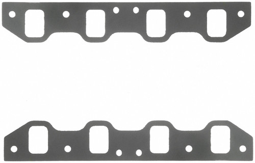 Fel-Pro 1253-2 SB Ford Intake Manifold Gaskets, 1.95 in. x 1.35 in. Port, .045 in. Thick