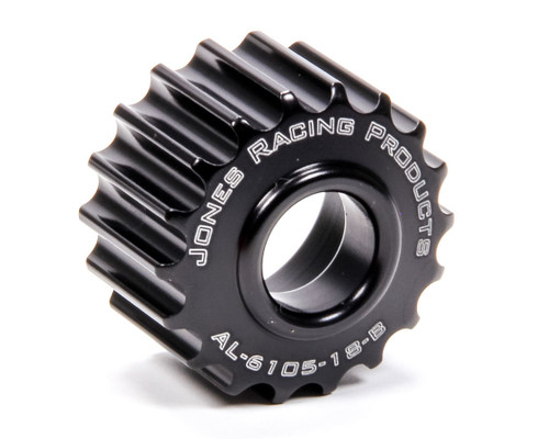 Jones Racing AL-6105-18-B Alternator Pulley, 18-Tooth HTD, Aluminum, .669 in./17 mm Wide
