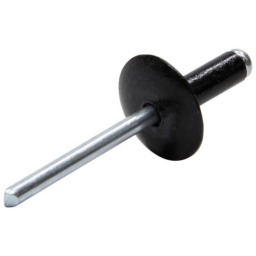 Allstar Performance ALL18013 Rivet, Large, 5/8 in Head, 3/16 in Steel Mandrel, 1/4 to 3/8 in Grip Range, Aluminum, Black Paint, Set of 250