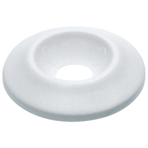 Allstar Performance ALL18691 Body Bolt Washer, Countersunk, 1/4 in ID, 1 in OD, Plastic, White, Set of 10