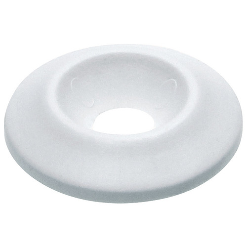 Allstar Performance ALL18691-50 Body Bolt Washer, Countersunk, 1/4 in ID, 1 in OD, Plastic, White, Set of 50