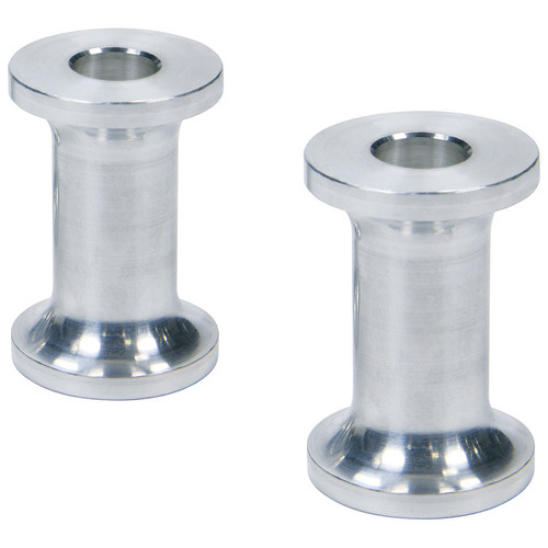 Allstar Performance ALL18826 Hourglass Spacer, 3/8 in ID, 1-1/2 in Thick, Aluminum, Natural, Universal, Pair