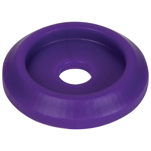 Allstar Performance ALL18852 Body Bolt Washer, Countersunk, 1/4 in ID, 1 in OD, Plastic, Purple, Set of 10