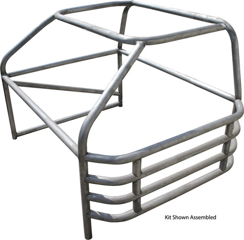 Allstar Performance ALL22103 Roll Cage, Standard, 4-Point, Weld-On, 1-3/4 in Diameter, 0.095 in Wall, Steel, Natural, GM A-Body 1970-77, Kit