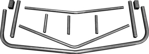 Allstar Performance ALL22371 Bumper, Mini Stock, Unwelded, Front, 1-3/4 in OD, 0.095 in Wall, Steel, Natural, Ford Mustang 1993, Each