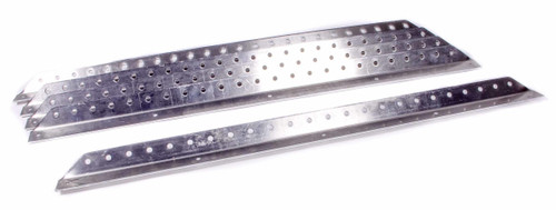 Allstar Performance ALL23130-5 Angle Stock, 120 Degree, 1 in Wide, 1 in Tall, 0.125 in Thick, 26 in Long, 0.25 in Holes, Aluminum, Natural, Set of 5