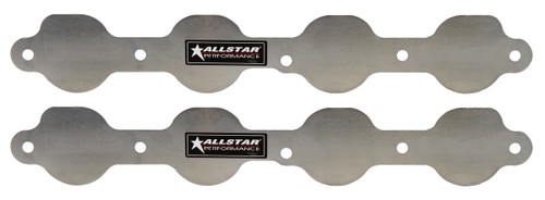 Allstar Performance ALL34218 Exhaust Port Blockoff, 1-Piece, Aluminum, Natural, GM LS-Series, Pair