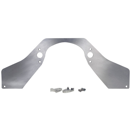 Allstar Performance ALL38143 Motor Plate, Front, 24-1/4 x 9-5/8 x 1/4 in, Aluminum, Natural, Big Block Chevy, Each