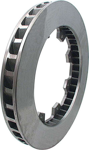 Allstar Performance ALL42001 Brake Rotor, 36 Vane, Passenger Side, Directional / Plain, 11.750 in OD, 1.250 in Thick, 8 x 7.000 in Bolt Pattern, Iron, Natural, Each