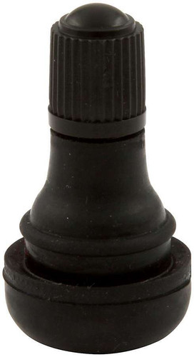 Allstar Performance ALL44139 Valve Stem, Pull Through, 1/2 in Rim Hole, Rubber, Black, Set of 4