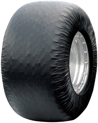 Allstar Performance ALL44223-12 Tire Cover, Dirt Tires, 93 to 96 in Circumference Tire, Vinyl, Black, Set of 12