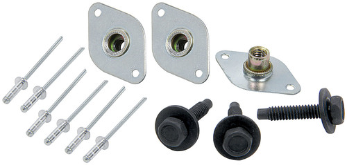 Allstar Performance ALL44225 Mud Cover Installation Kit, Screw-In Inserts / Rivets Included, 1 in Spring, Kit