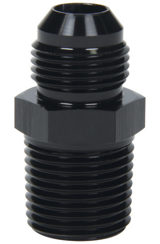 Allstar Performance ALL49510 Fitting, Adapter, Straight, 6 AN Male to 3/8 in NPT Male, Aluminum, Black Anodized, Each