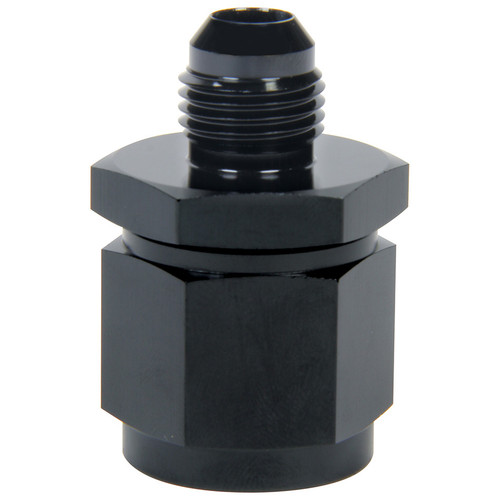 Allstar Performance ALL49745 Fitting, Adapter, Straight, 10 AN Female Swivel to 8 AN Male, Aluminum, Black Anodized, Each