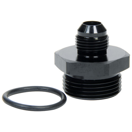 Allstar Performance ALL49834 Fitting, Adapter, Straight, 4 AN Male to 10 AN Male O-Ring, Aluminum, Black Anodized, Each