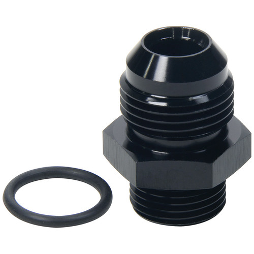 Allstar Performance ALL49847 Fitting, Adapter, Straight, 10 AN Male to 8 AN Male O-Ring, Aluminum, Black Anodized, Each