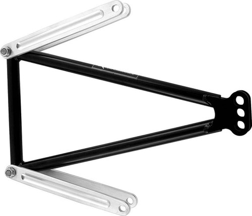 Allstar Performance ALL55084 Jacobs Ladder, Compact, Adjustable, 12-1/4 in Long, Hardware / Straps, Chromoly, Black Paint, Sprint Car, Kit