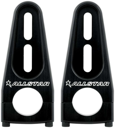 Allstar Performance ALL55112 Fuel Cell Mount, Adjustable, Clamp-On, 1-3/8 in OD Tubes, Aluminum, Black Anodized, Sprint Car, Pair