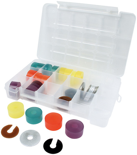 Allstar Performance ALL64360 Bump Stop Kit, Pucks / Backing Washers / Shims Included, Carry Case, Kit