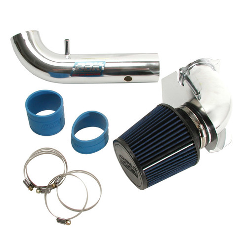 Bbk Performance 1717 Air Induction System, Reusable Oiled Filter, Steel, Chrome, Ford V6, Ford Mustang 1994-98, Kit