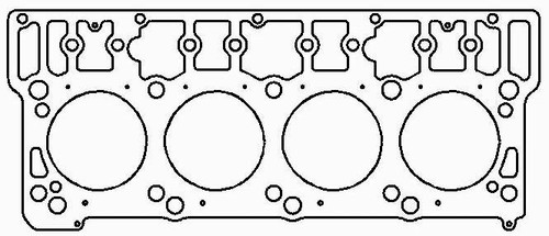 Cometic Gaskets C5589-067 Cylinder Head Gasket, MLX, 96 mm Bore, 0.067 in Compression Thickness, Multi-Layered Stainless Steel, Ford PowerStroke, Each