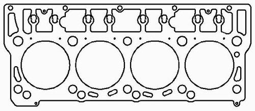 Cometic Gaskets C5610-062 Cylinder Head Gasket, MLX, 99 mm Bore, 0.062 in Compression Thickness, Multi-Layered Stainless Steel, Ford PowerStroke, Each