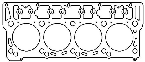 Cometic Gaskets C5984-062 Cylinder Head Gasket, MLX, 96 mm Bore, 0.062 in Compression Thickness, Multi-Layered Stainless Steel, Ford PowerStroke, Each