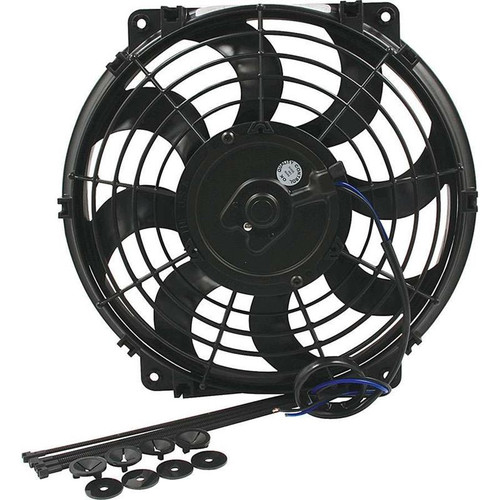 Allstar ALL30070 Electric Fan 10 in. Curved Blades, Push/Pull, 775 CFM, Black