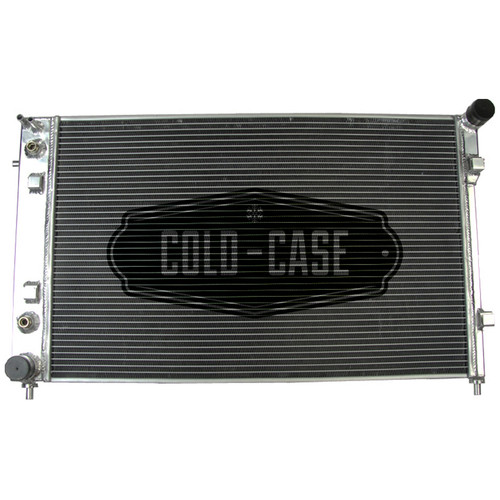 Cold Case Radiators LMP5001A Radiator, 31 in W x 18 in H x 3 in D, Passenger Side Inlet, Driver Side Outlet, Aluminum, Polished, GM LS-Series, Pontiac GTO 2004, Each